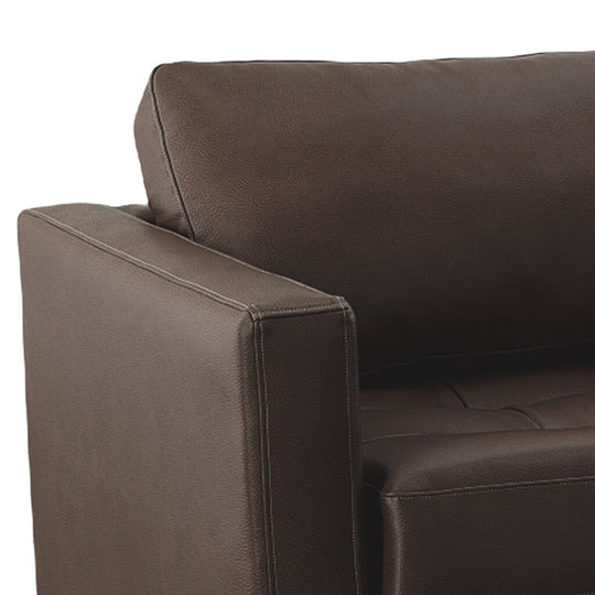 Clubhouse Vegan Leather Sofa in Walnut