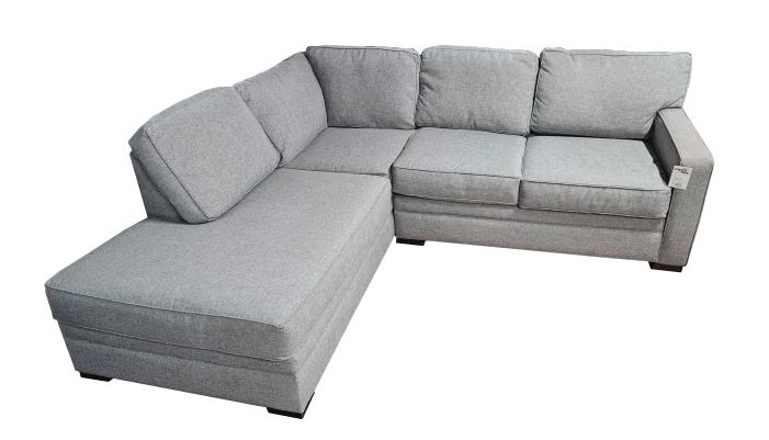 Jonathan Louis Light Gray 2-Piece Sectional Consigned