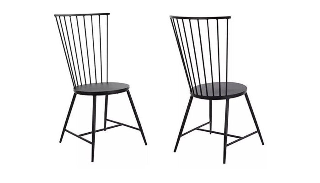 Set of 6 Metal Dining Chairs
