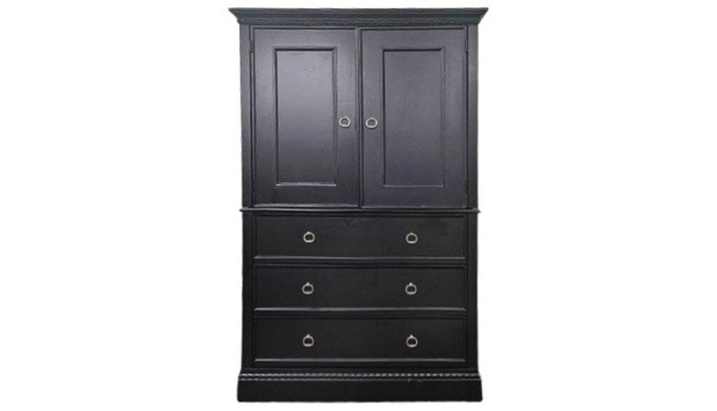 Traditional Black Armoire