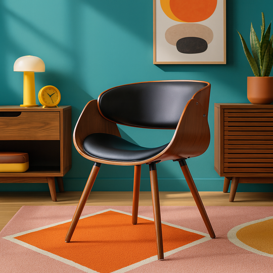 Scooped Arm Side Chair