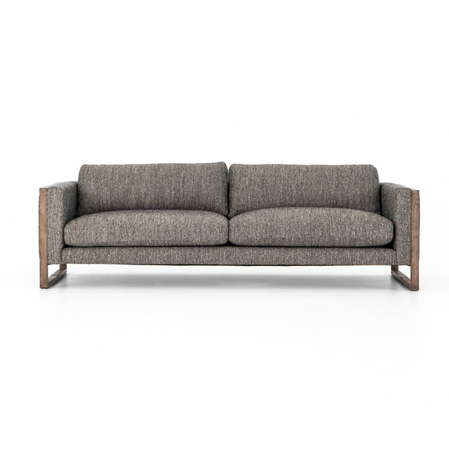 Otis Sofa in Arden Charcoal front studio view - Whats New Furniture Portland OR