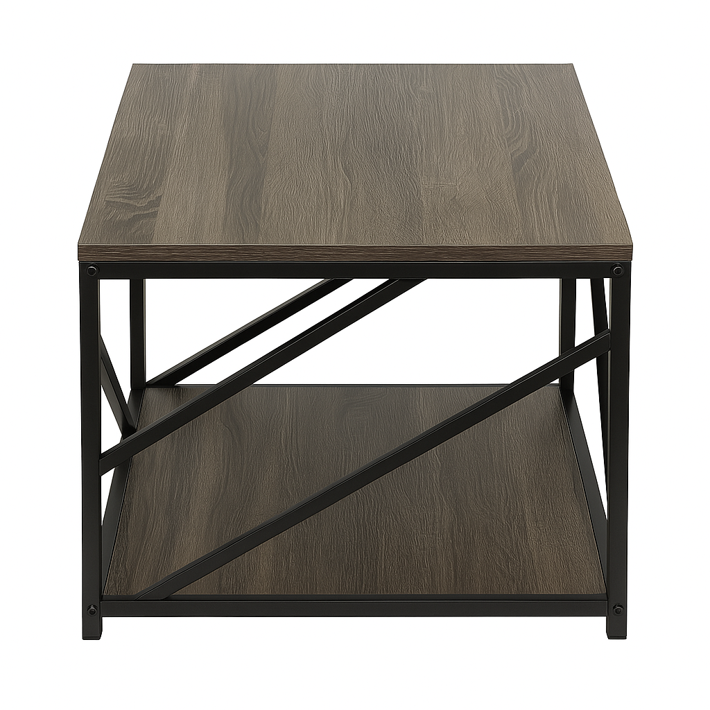Geometric Ash Side Table