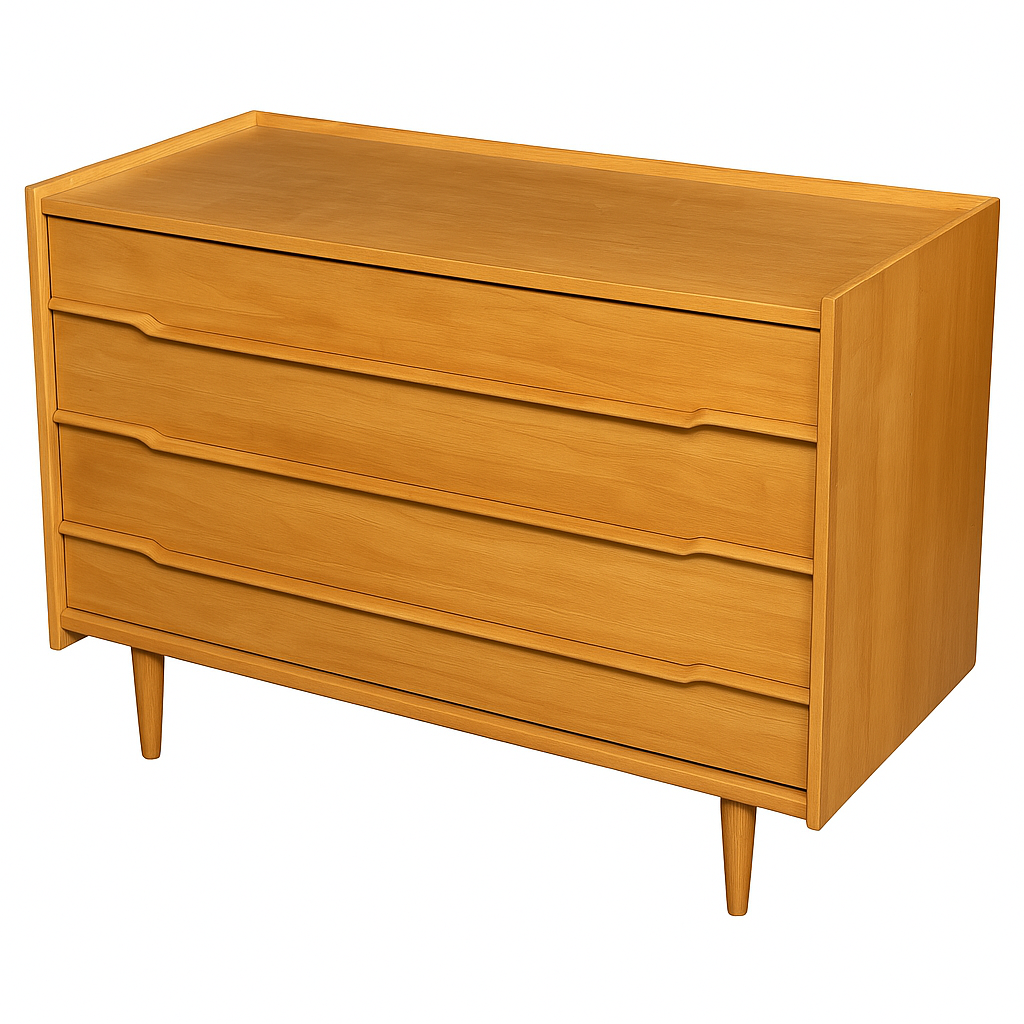 Mid-Century Modern Blonde Dresser