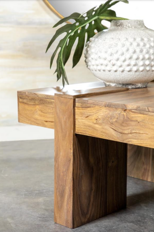 Samira Square Solid Wood Coffee Table