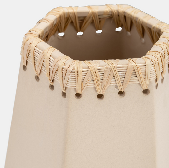 11"h Vase W/ Weaving