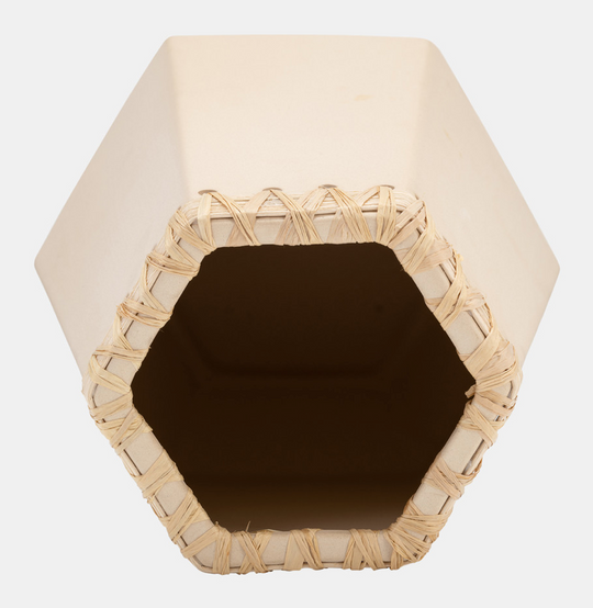 11"h Vase W/ Weaving