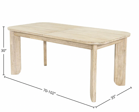 Haru Extension Dining Table (70"/102")