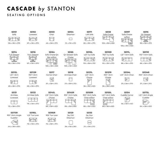 Cascade Custom Sofa / Sectional