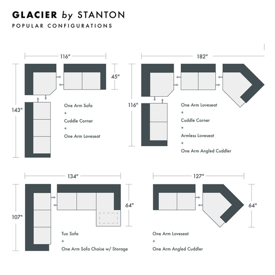 Glacier Custom Sofa / Sectional