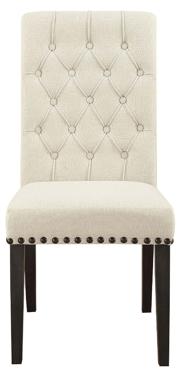Alana Dining Chair in Cream - tufted dining chair by Coaster - Whats New Furniture Portland OR