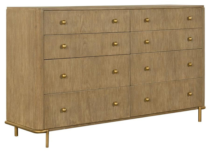 Arini 8-Drawer Dresser in Sand Wash - eight drawer dresser by Coaster - Whats New Furniture Portland OR