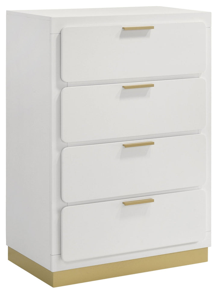 Caraway 4-drawer Bedroom Chest White - What's New Furniture Portland
