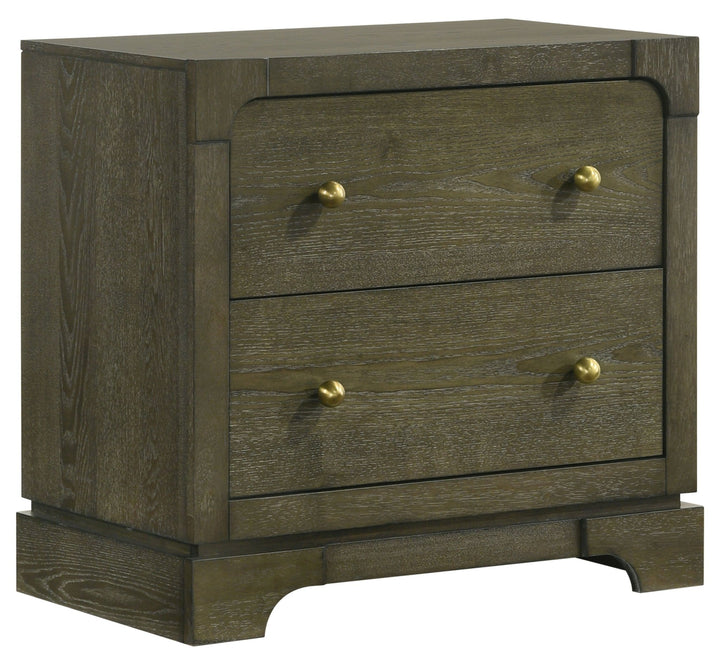 Gran Park 2-drawer Nightstand Bedside Table Dark Cocoa - What's New Furniture Portland