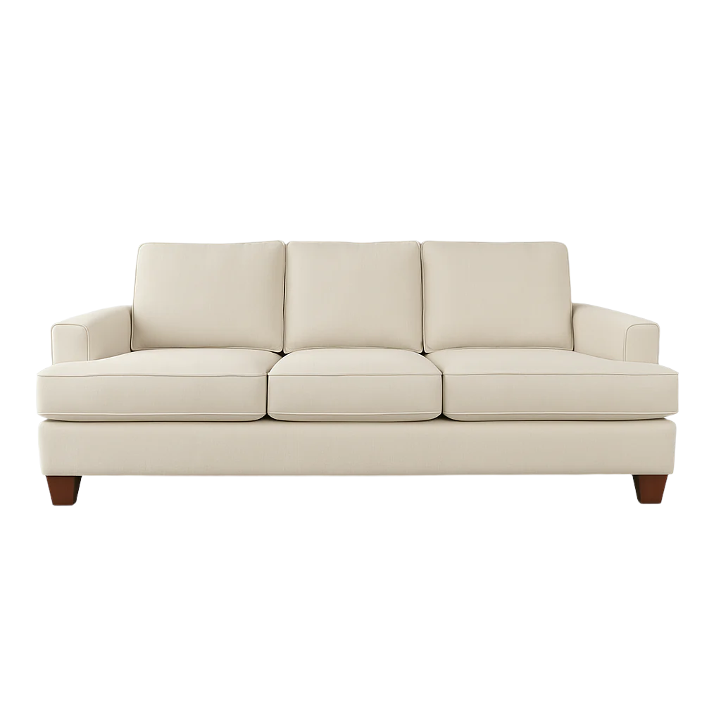 consigned-cream-sofa-walnut-legs-portland