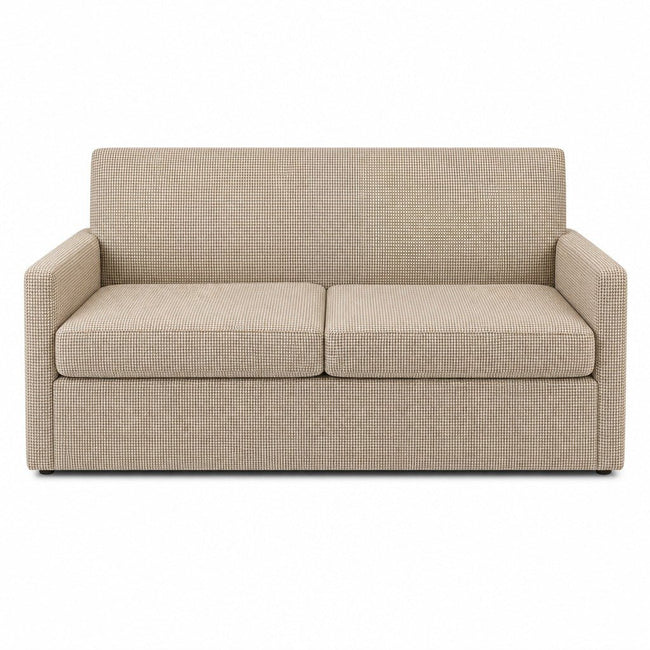 Houndstooth loveseat with a tailored silhouette and structured cushions by Kincaid