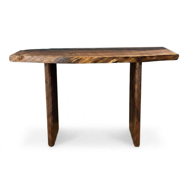 Live Edge Black Walnut Console Table - consignment furniture Portland - Whats New Furniture Portland OR