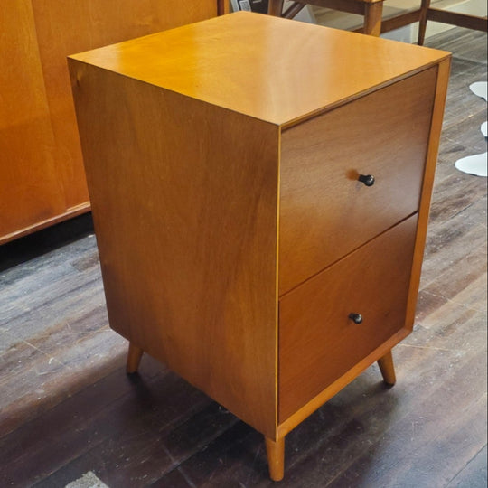 Mid-Century Modern Desk w/File Cabinet