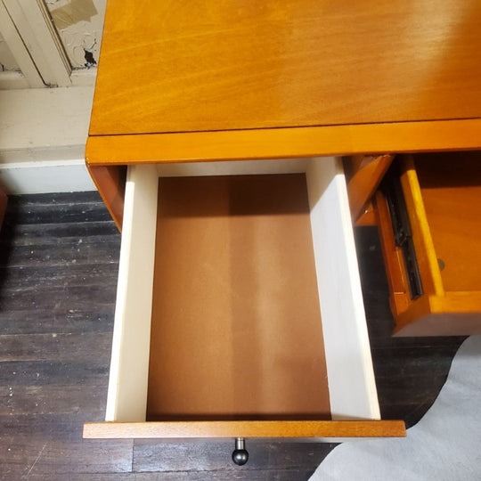 Mid-Century Modern Desk w/File Cabinet