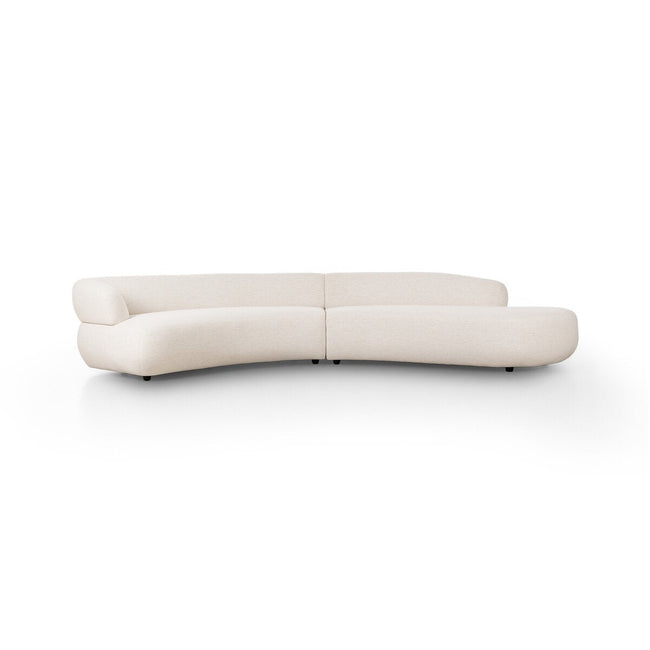 Belen 2-Piece Sectional Crypton Nomad Snow - Sectional by Four Hands - What's New Furniture Portland