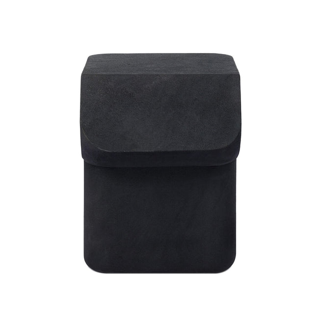 Camille End Table Black Lavastone - End Table by Four Hands - What's New Furniture Portland