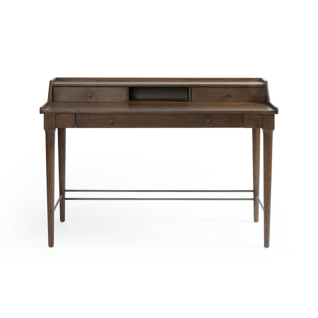 Moreau Desk Dark Toasted Oak - Desk by Four Hands - What's New Furniture Portland