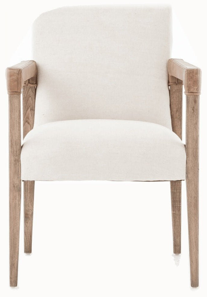 Reuben Dining Chair in Harbor Natural - dining arm chair by Four Hands - Whats New Furniture Portland OR