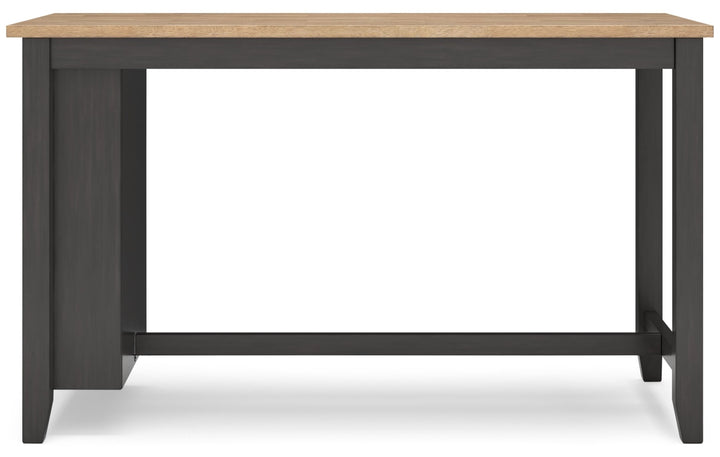 Gesthaven Counter Height Dining Table in Natural and Green - counter height dining table - Whats New Furniture Portland OR