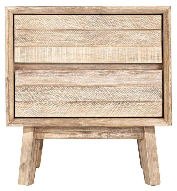 Gia 2 Drawer Nightstand in Light Driftwood - two drawer nightstand by LH Imports - Whats New Furniture Portland OR