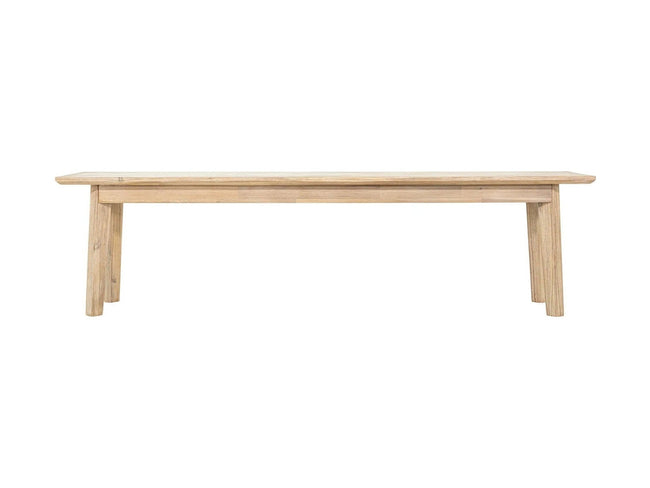 Gia Bench in Light Driftwood - solid acacia bench by LH Imports - Whats New Furniture Portland OR