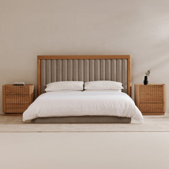 Povera 3 Drawer Nightstand