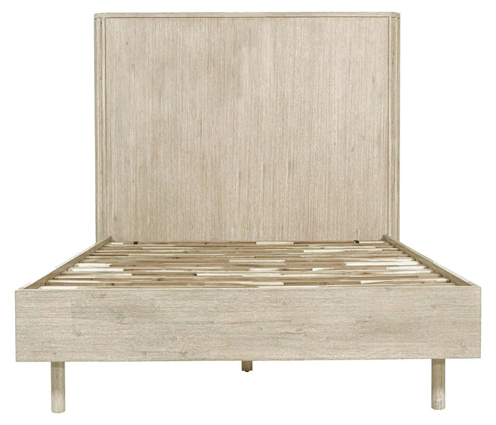 Oasis Single Bed Frame in Natural White Washed - single acacia bed frame by LH Imports - Whats New Furniture Portland OR