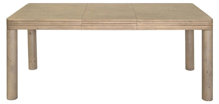 Opera Extension Dining Table in Scrubbed Teak - reclaimed pine extension dining table - Whats New Furniture Portland OR