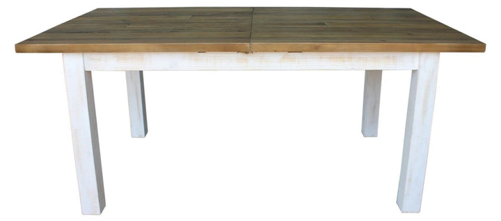 Provence Large Extension Dining Table in Antique White & Natural - large extension dining - Whats New Furniture Portland OR