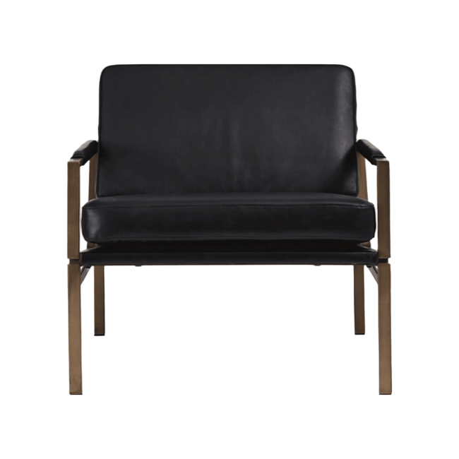 Puckman Accent Chair in leather - industrial leather accent chair by Ashley - Whats New Furniture Portland OR
