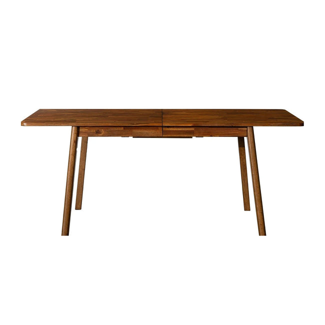 Remix Extension Dining Table in acacia - acacia extension dining table - Whats New Furniture Portland OR