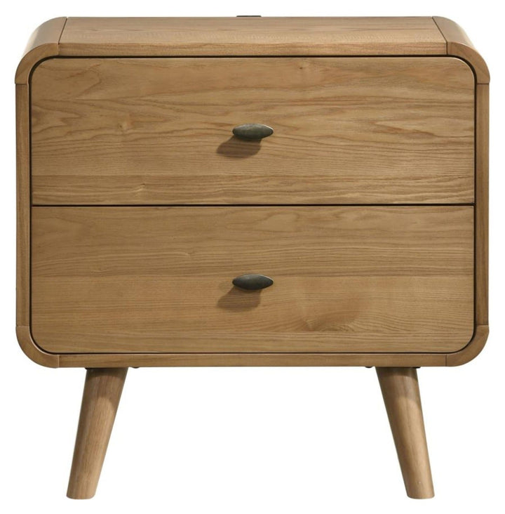 Robyn 2-drawer Nightstand in Natural - two drawer nightstand by Coaster - Whats New Furniture Portland OR