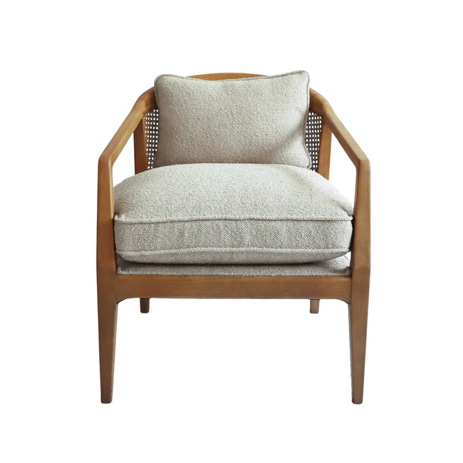 Rosa Club Chair in Natural Cream - rattan back club chair by LH Imports - Whats New Furniture Portland OR