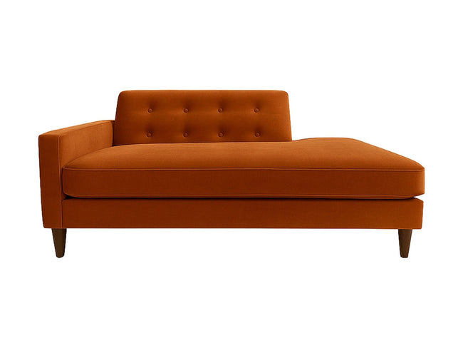 Blazer Chaise Lounge in fabric - mid-century chaise lounge by Stanton - Whats New Furniture Portland OR