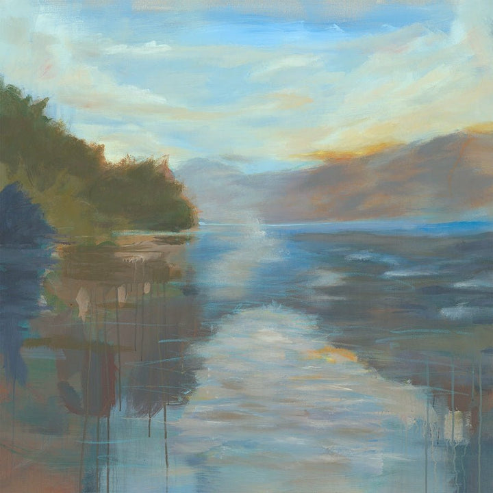 Peacful lake time I Canvas Wall Art, 50" x 50" by Studio Select Art - product view - Whats New Furniture Portland OR