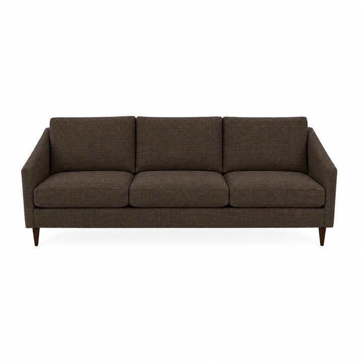 Wilson Sofa in Nexus Chocolate — studio front view - Pacific Northwest sofa by Stylus - Whats New Furniture Portland OR