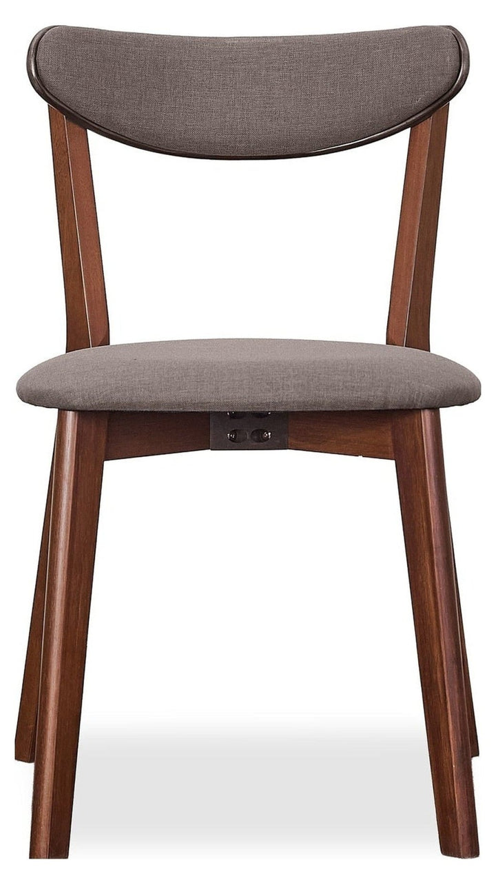 Tahoe Walnut Dining Chair in Grey/Walnut - walnut dining chair by Unique Furniture - Whats New Furniture Portland OR