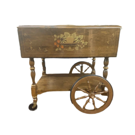 Vintage 1950's Wagon Tea Cart