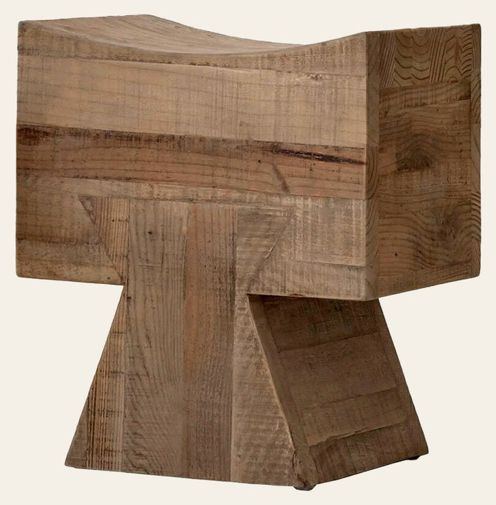 Pieta Reclaimed Pine Stool - Whats New Furniture - Portland, Oregon