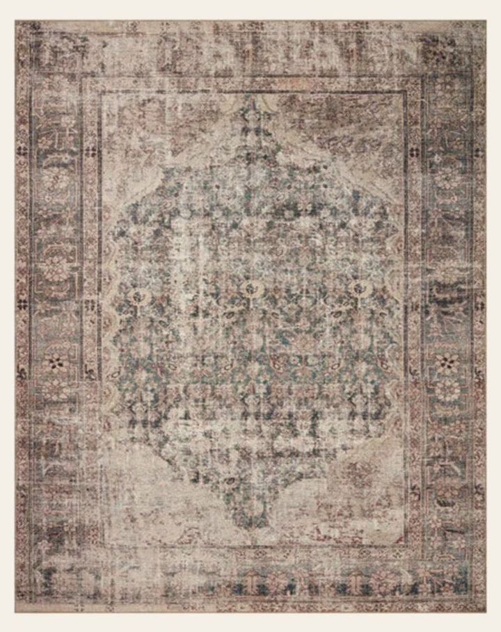 Georgie Rug in Lagoon/Beige - Whats New Furniture - Portland, Oregon