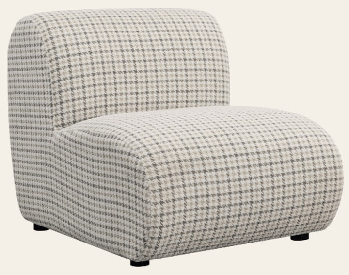 Rio Armless Chair in River Stone - modular armless chair by Alder & Tweed - Whats New Furniture Portland OR
