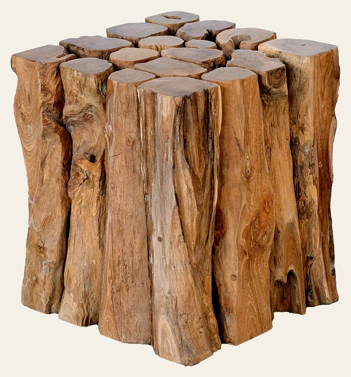 Woody Branches Side/ End Table in Reclaimed Teak - reclaimed teak branch side table by NPD - Whats New Furniture Portland OR