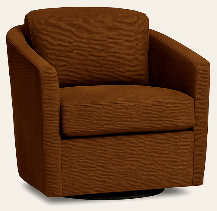 Rain Swivel Chair in Nexus Toffee - custom swivel chair by Stylus - Whats New Furniture Portland OR