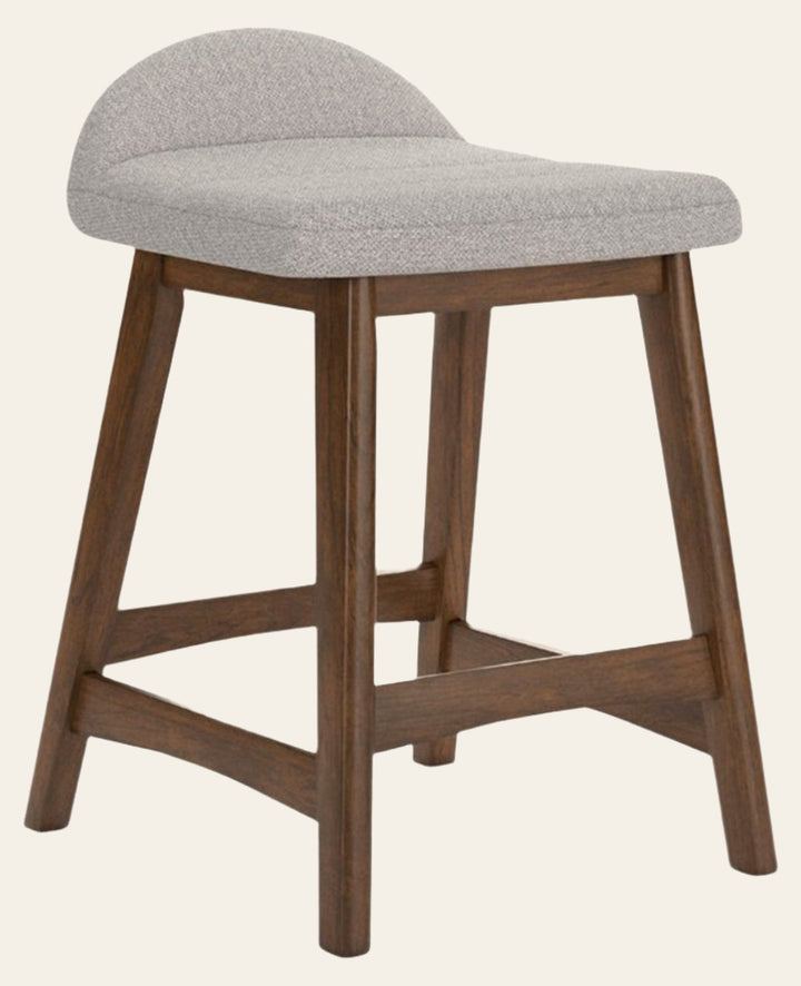 Lyncott Counter Height Bar Stool in Light Grey - counter height bar stool by Ashley - Whats New Furniture Portland OR