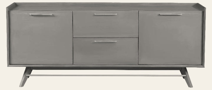 Rainier 3-Section Sideboard in Grey - three section sideboard by Unique Furniture - Whats New Furniture Portland OR